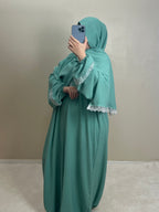 Tenue de prière vert d’eau