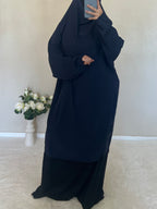 Jilbab Soie De Medine Bleu