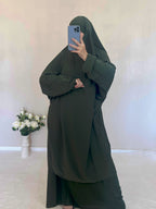 Jilbab Soie De Medine Vert