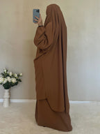 Jilbab Soie De Medine Camel