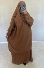 Jilbab Soie De Medine Camel