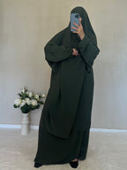 Jilbab Soie De Medine Vert