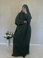 Jilbab Soie De Medine Vert