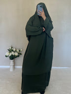 Jilbab Soie De Medine Vert