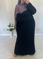 Abaya côtelé à poches