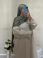 Abaya côtelé à poches