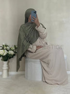 Abaya côtelé à poches