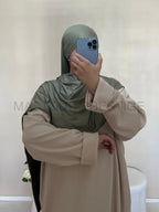 Abaya côtelé à poches