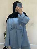 Ensemble 2 boutons Bleu Ciel