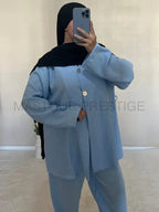 Ensemble 2 boutons Bleu Ciel