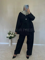 Ensemble 2 boutons noir One size