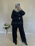 Ensemble 2 boutons noir One size