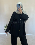 Ensemble 2 boutons noir One size