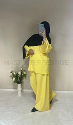 Ensemble Saliha Jaune One size