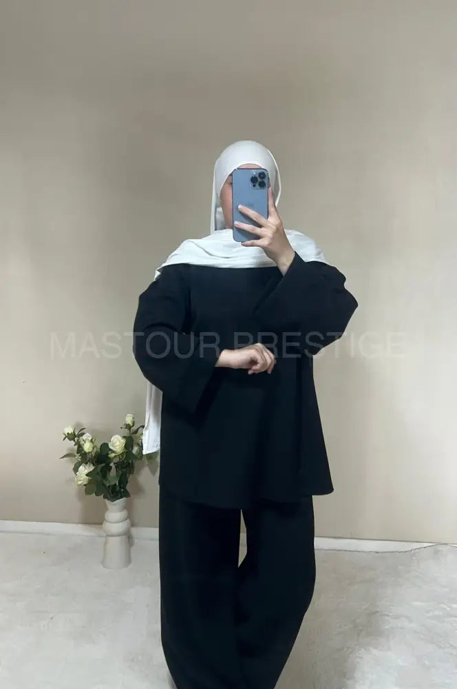 Ensemble Saliha Noir One size