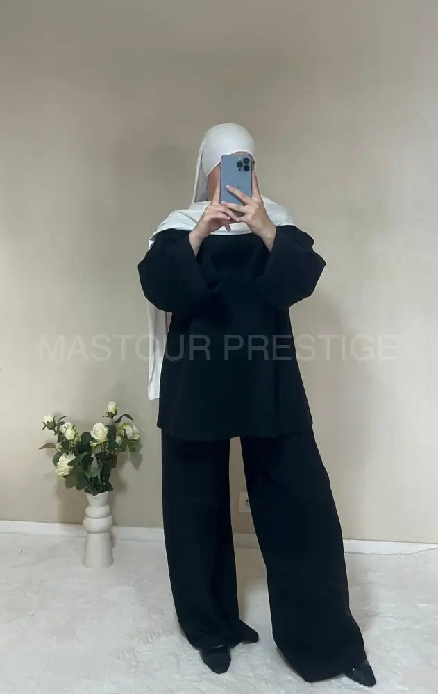 Ensemble Saliha Noir One size