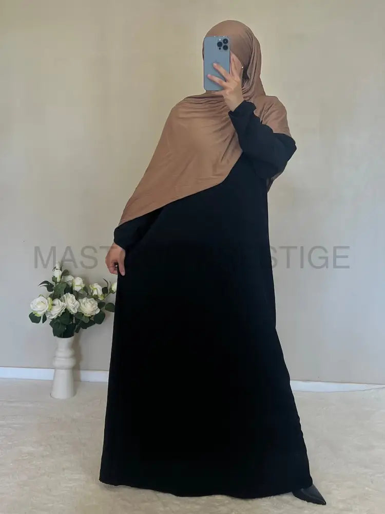 Hijab Jersey bouclé camel
