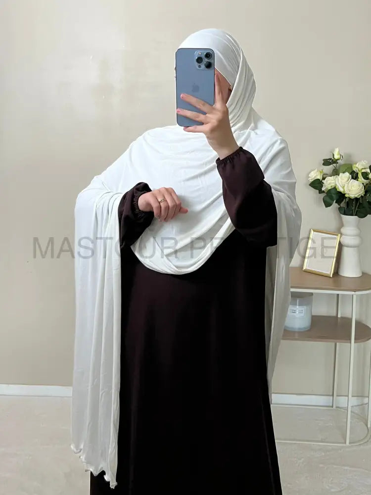 Jersey Bouclé XXL Blanc