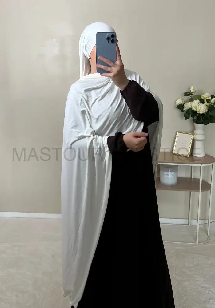 Jersey Bouclé XXL Blanc