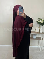 Jersey bouclé XXL bordeaux