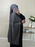 Jersey Bouclé XXL Gris Foncé