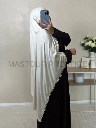 Jersey Bouclé XXL Ivoire