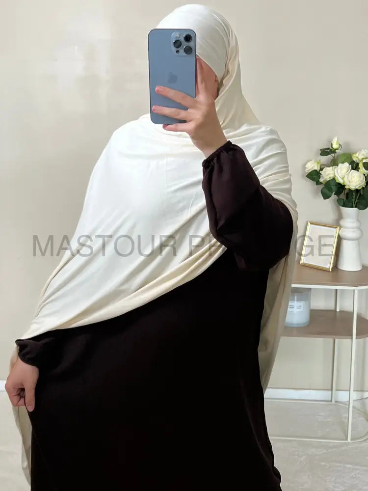 Jersey Bouclé XXL Ivoire