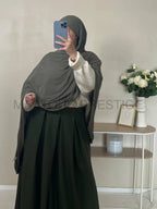 Jersey bouclé xxl kaki