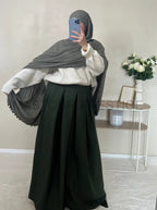 Jersey bouclé xxl kaki