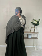 Jersey bouclé xxl kaki