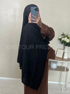 Jersey bouclé xxl Noir