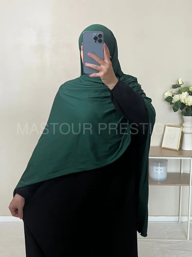 Jersey bouclé XXL Vert