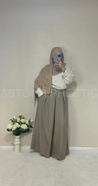 Jupe à poche Zaynab Beige One size