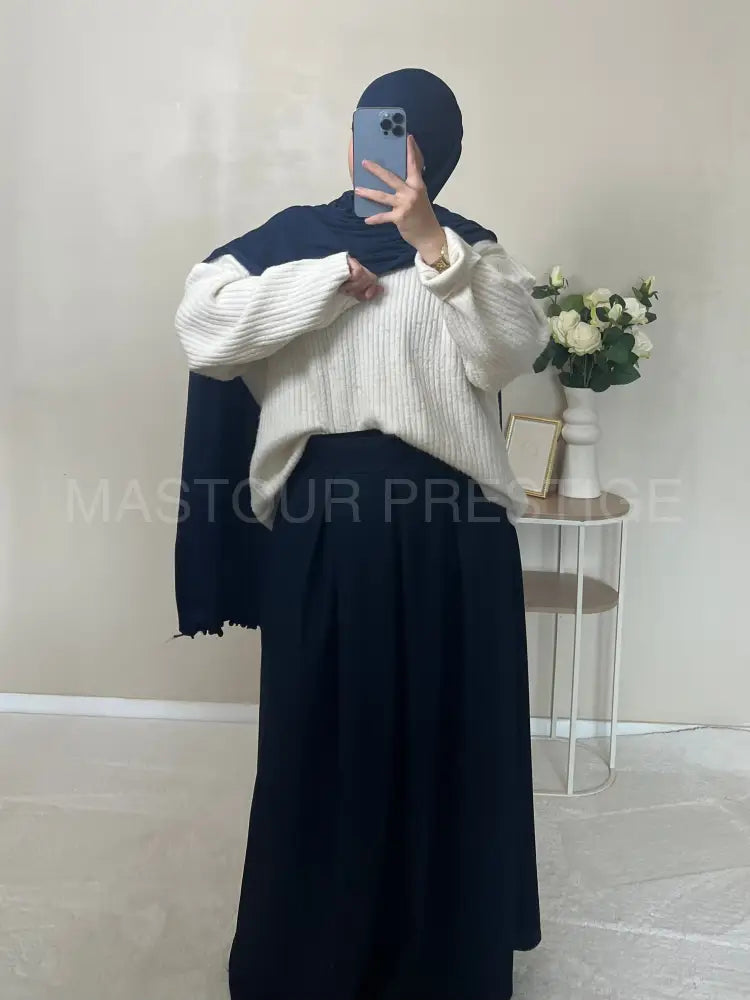 Jupe à poche Zaynab Bleu One size