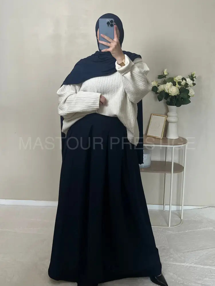 Jupe à poche Zaynab Bleu One size