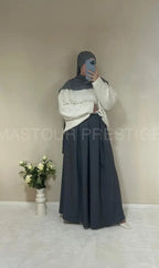 Jupe à poche Zaynab Gris Foncé One size