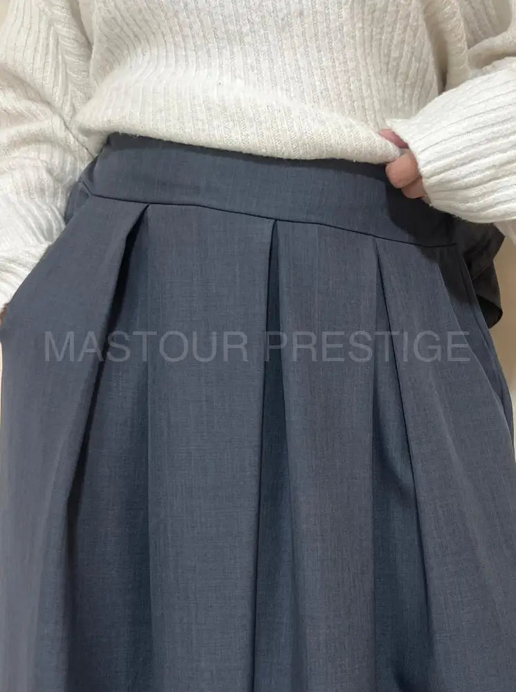 Jupe à poche Zaynab Gris Foncé One size