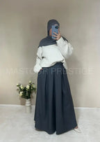 Jupe à poche Zaynab Gris Foncé One size