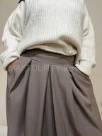 Jupe à poche Zaynab Taupe One size