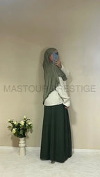 Jupe à poche Zaynab vert One size