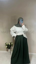 Jupe à poche Zaynab vert One size