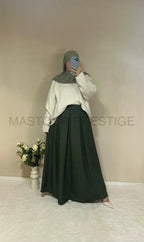 Jupe à poche Zaynab vert One size