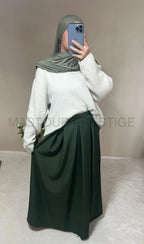 Jupe à poche Zaynab vert One size