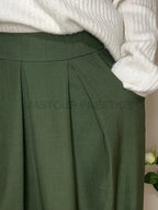 Jupe à poche Zaynab vert One size