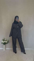 Ensemble 2 boutons gris