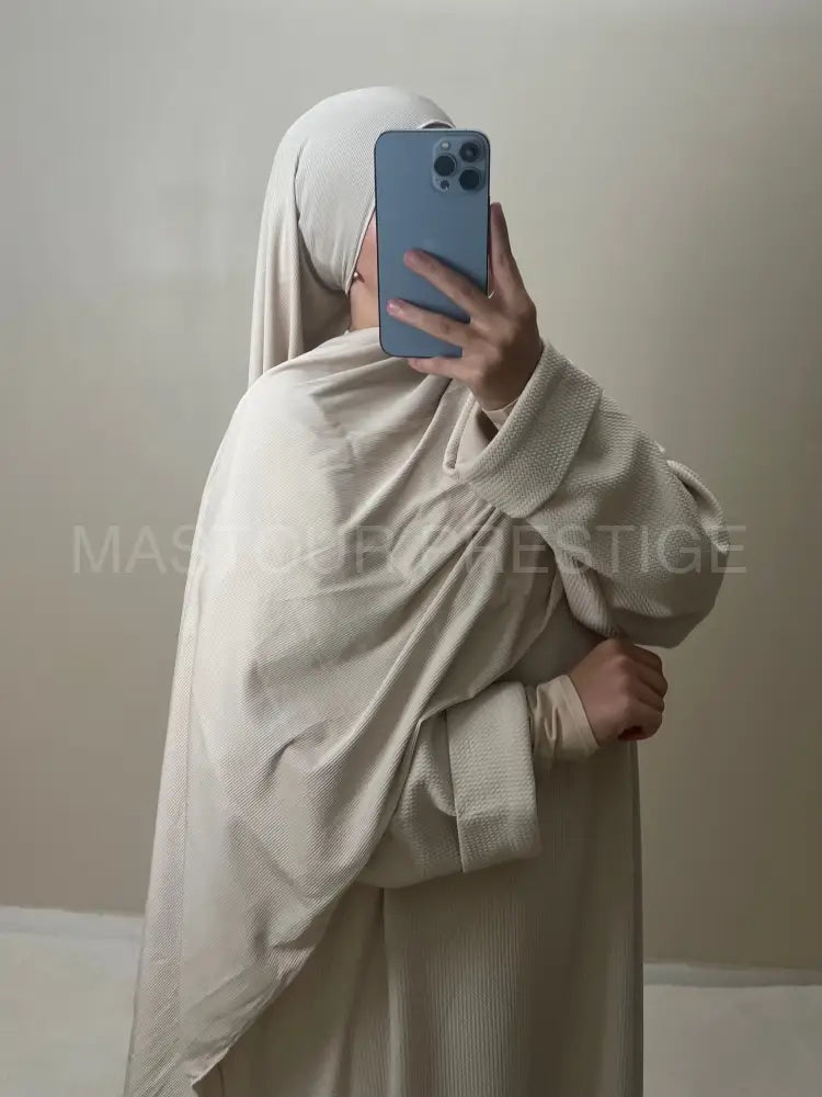 Scarf Cotelé Beige 7