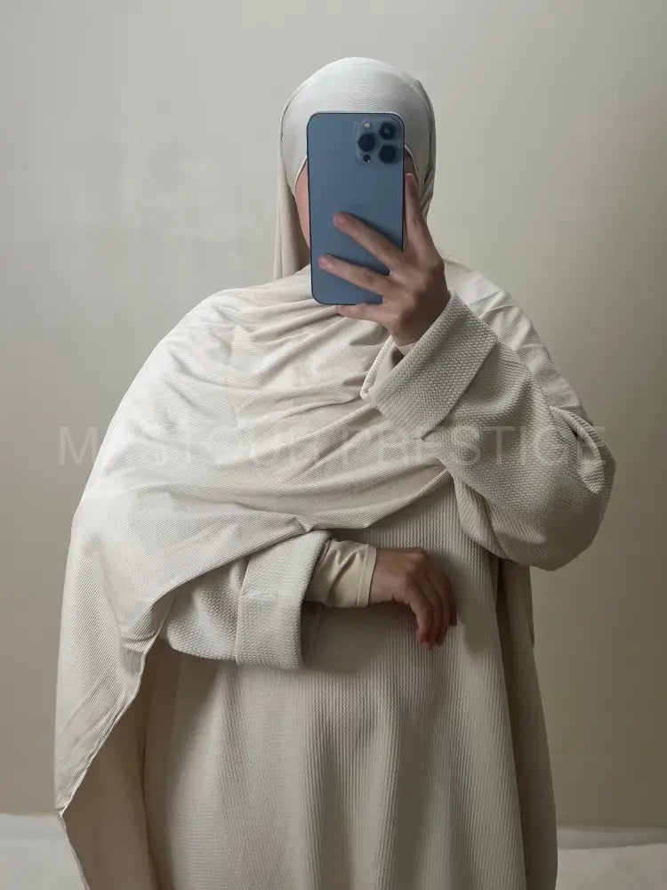 Scarf Cotelé Beige 7