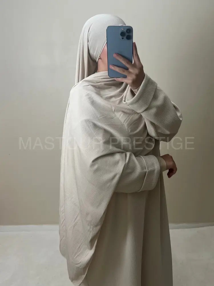 Scarf Cotelé Beige 7