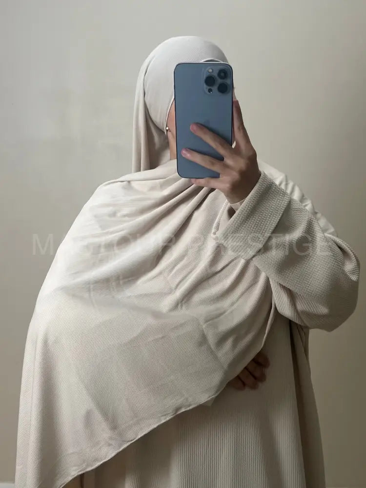 Scarf Cotelé Beige 7