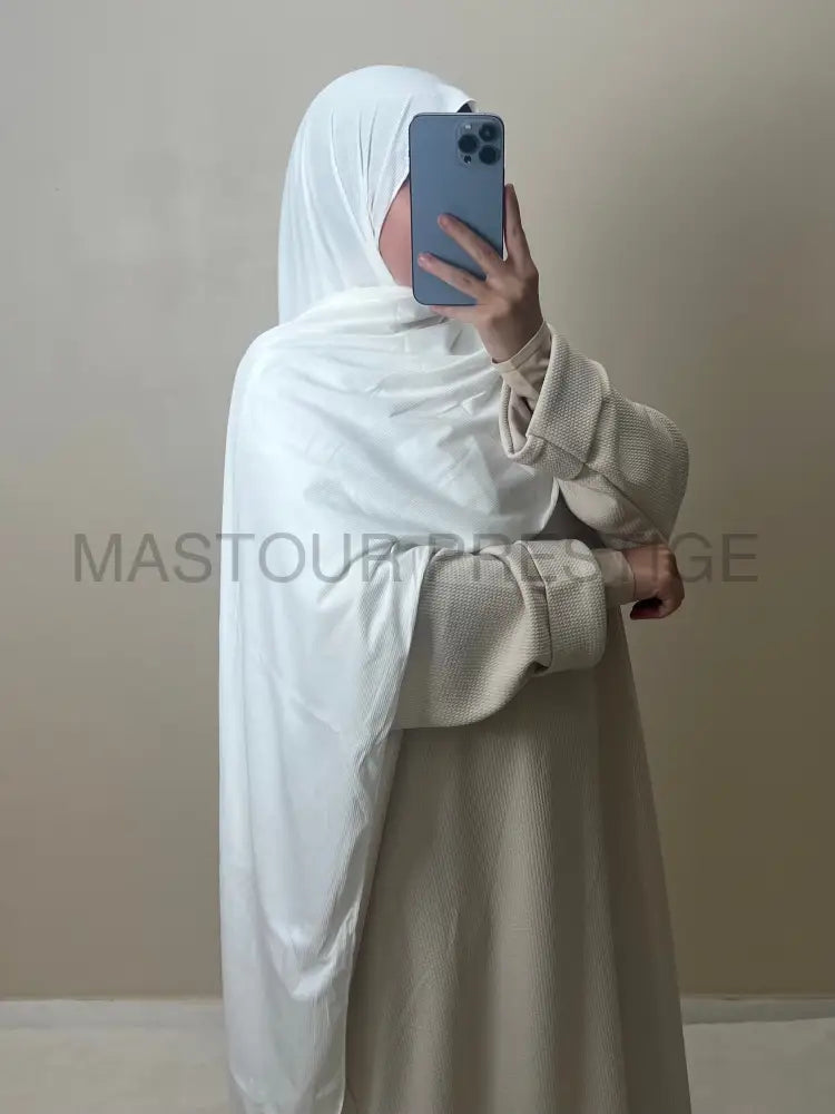 Scarf Cotelé blanc 8